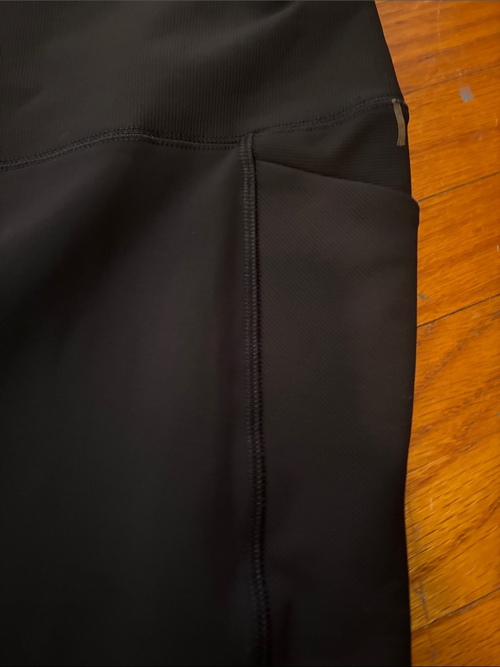 Spyder Active Black Leggings Workout Pants Pockets - Picture 3 of 5